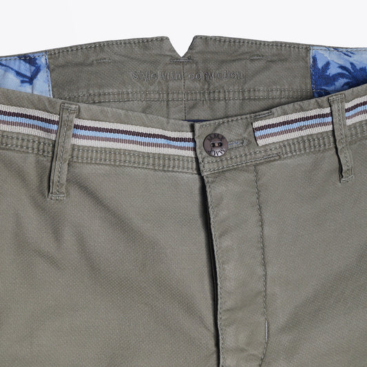 - B-Tigris - Cotton Stretch Bermuda Shorts - Green