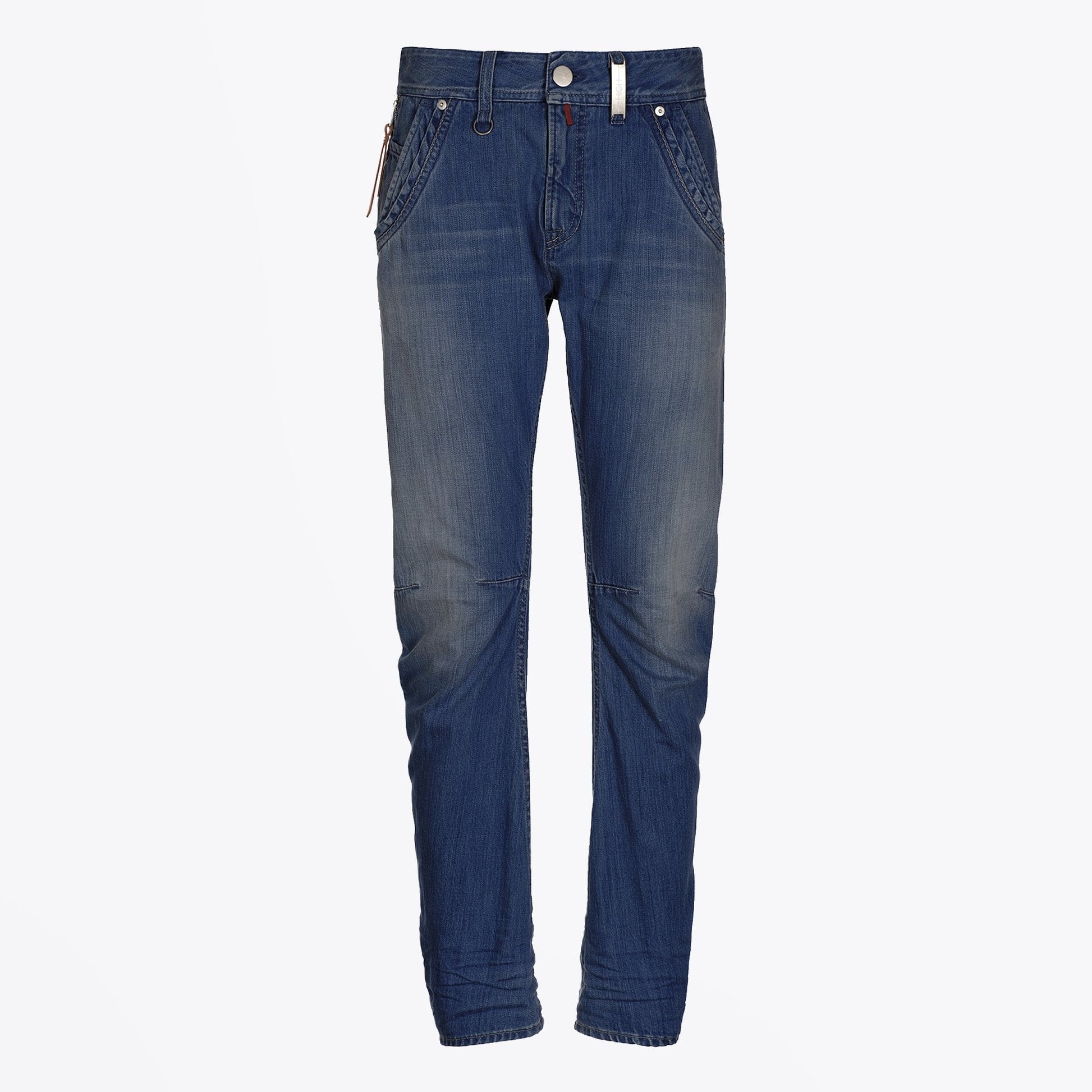 HIGH Havoc - Cotton Straight Leg Jeans - Blue Denim