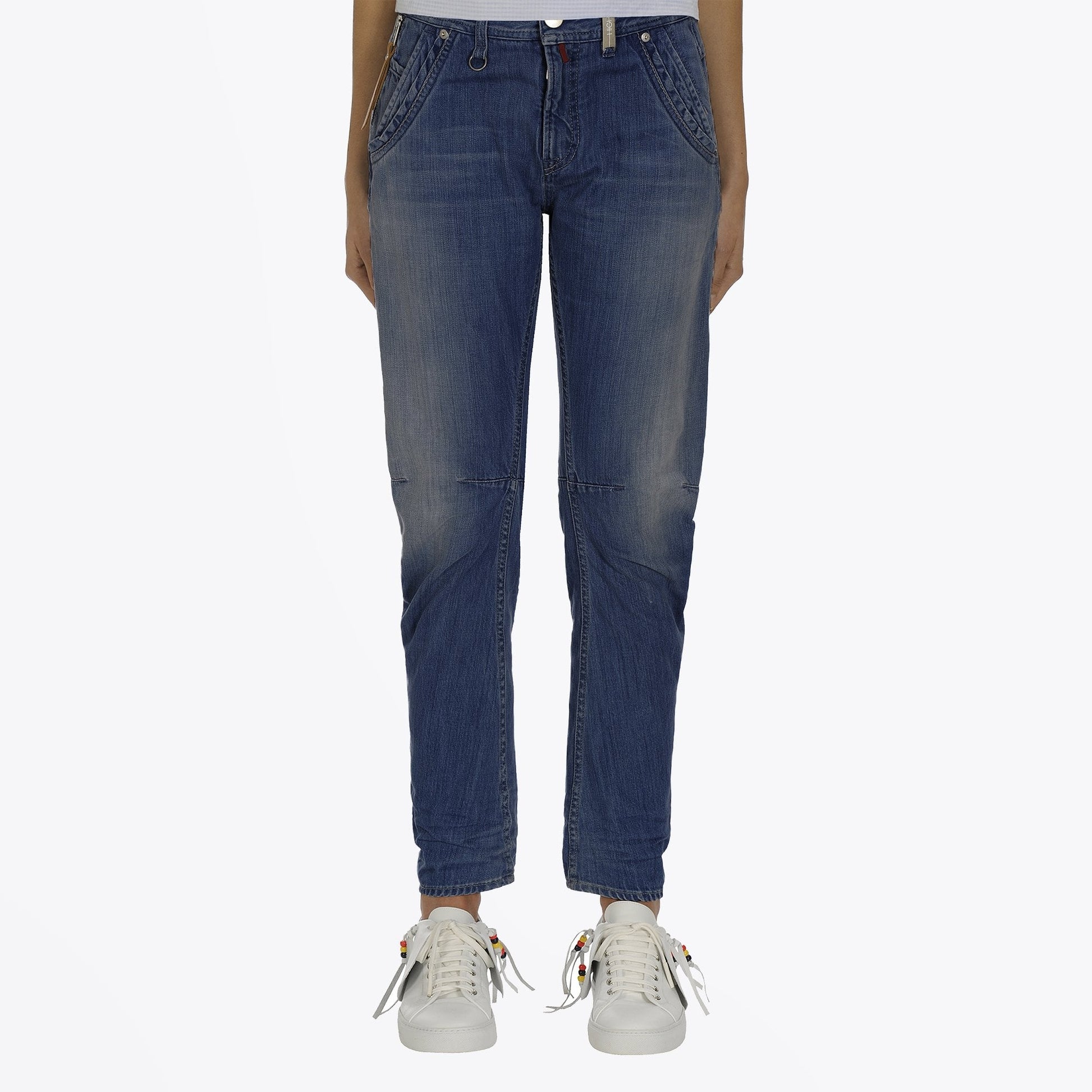 HIGH Havoc - Cotton Straight Leg Jeans - Blue Denim