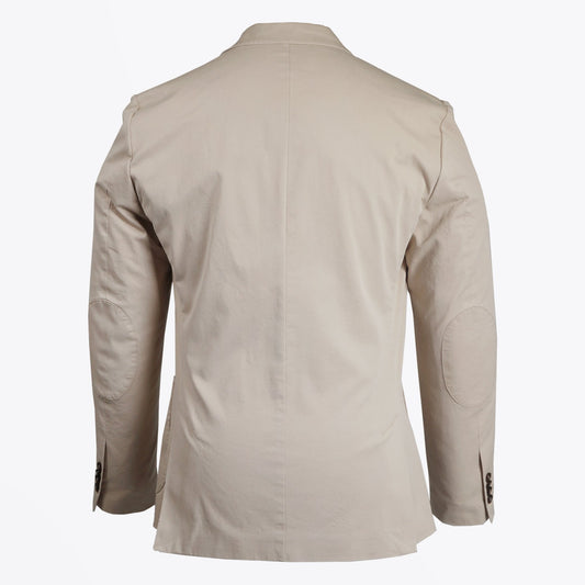 - Cotton Stretch Blazer - Beige