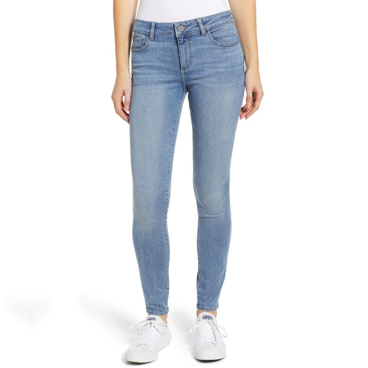 Florence Mid-Rise Skinny Jeans - Light Blue