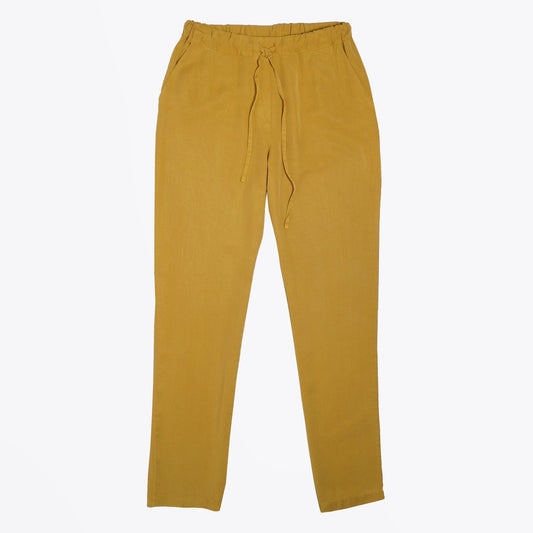 - Drawstring Trousers - Mustard