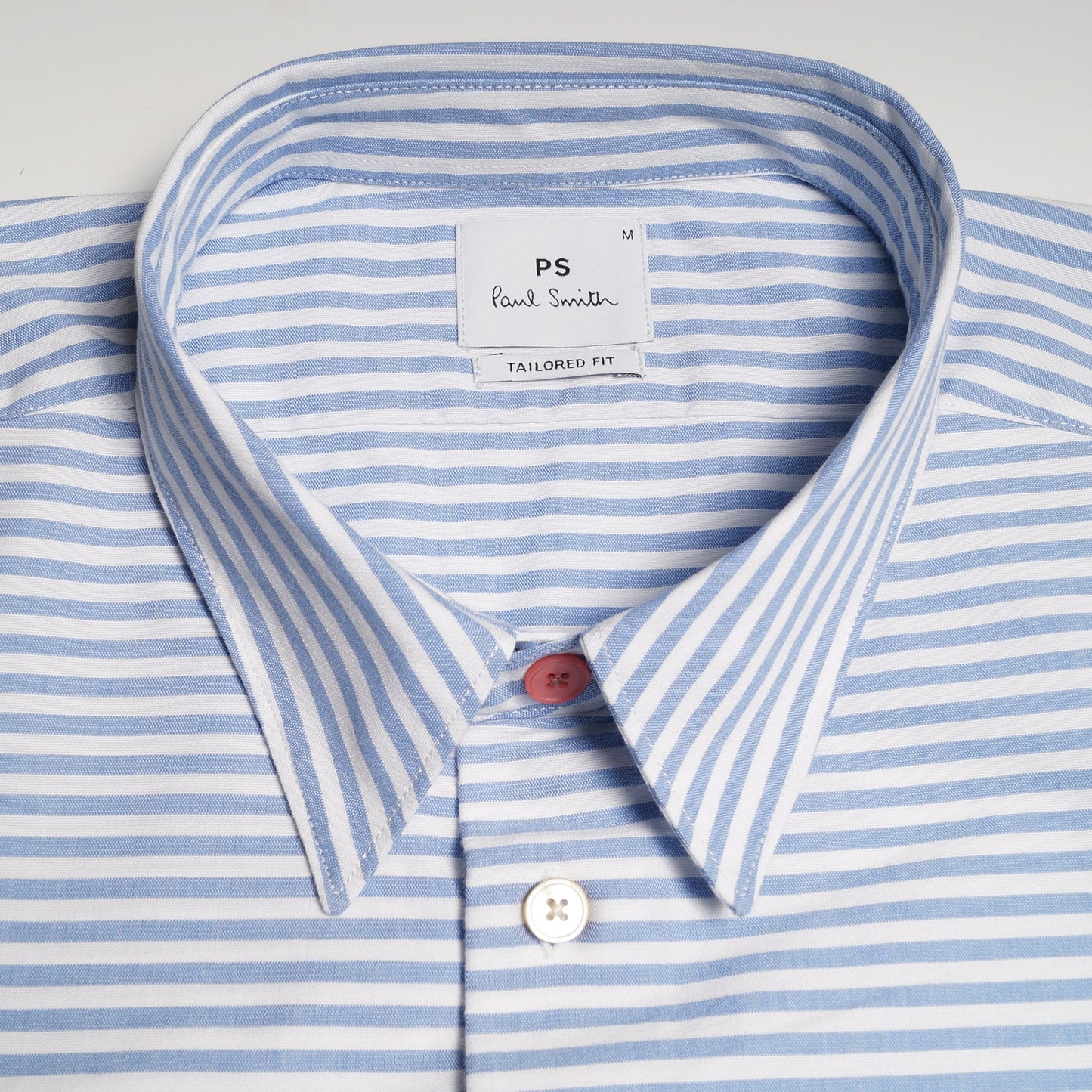 - Tailored Stripe Shirt - White/Blue