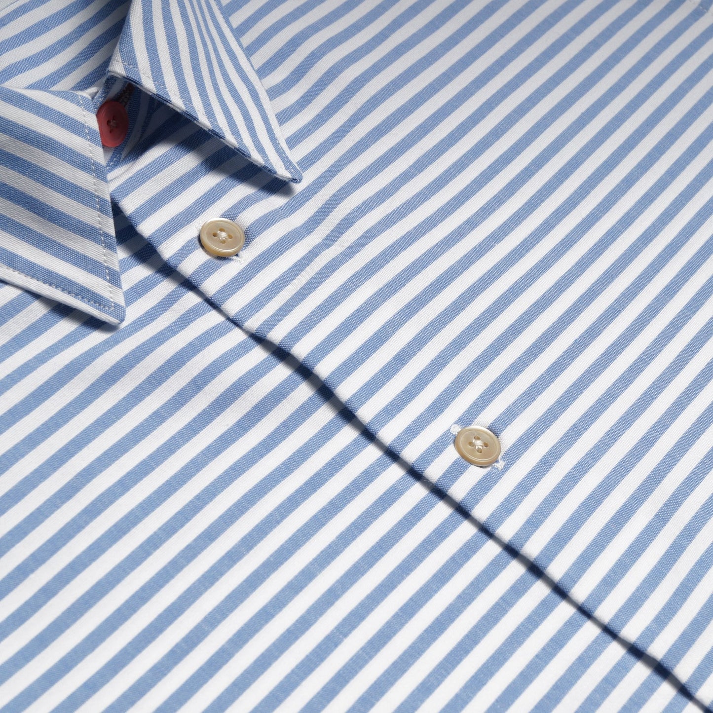 - Tailored Stripe Shirt - White/Blue