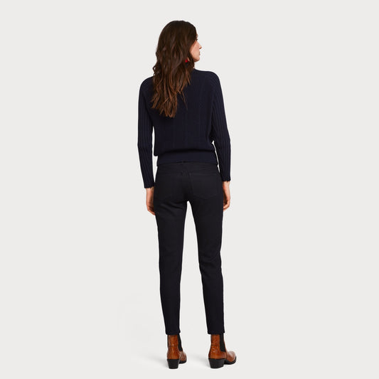 Mid-Rise Slim Fit Denim Jeans - Dark Indigo