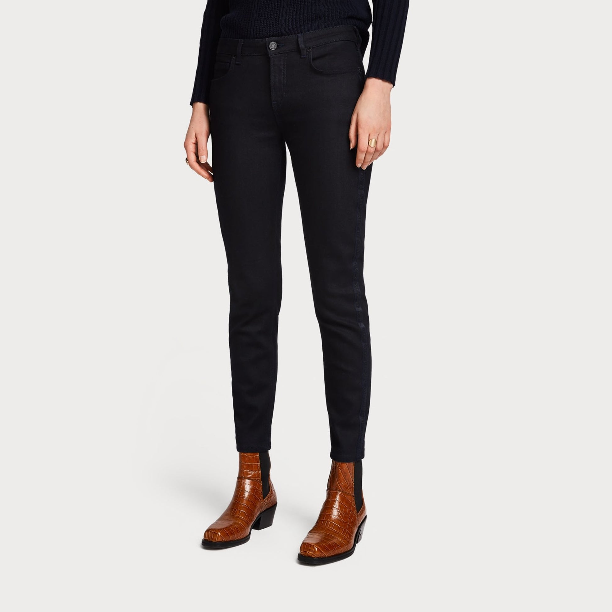 Scotch Mid-Rise Slim Fit Denim Jeans - Dark Indigo