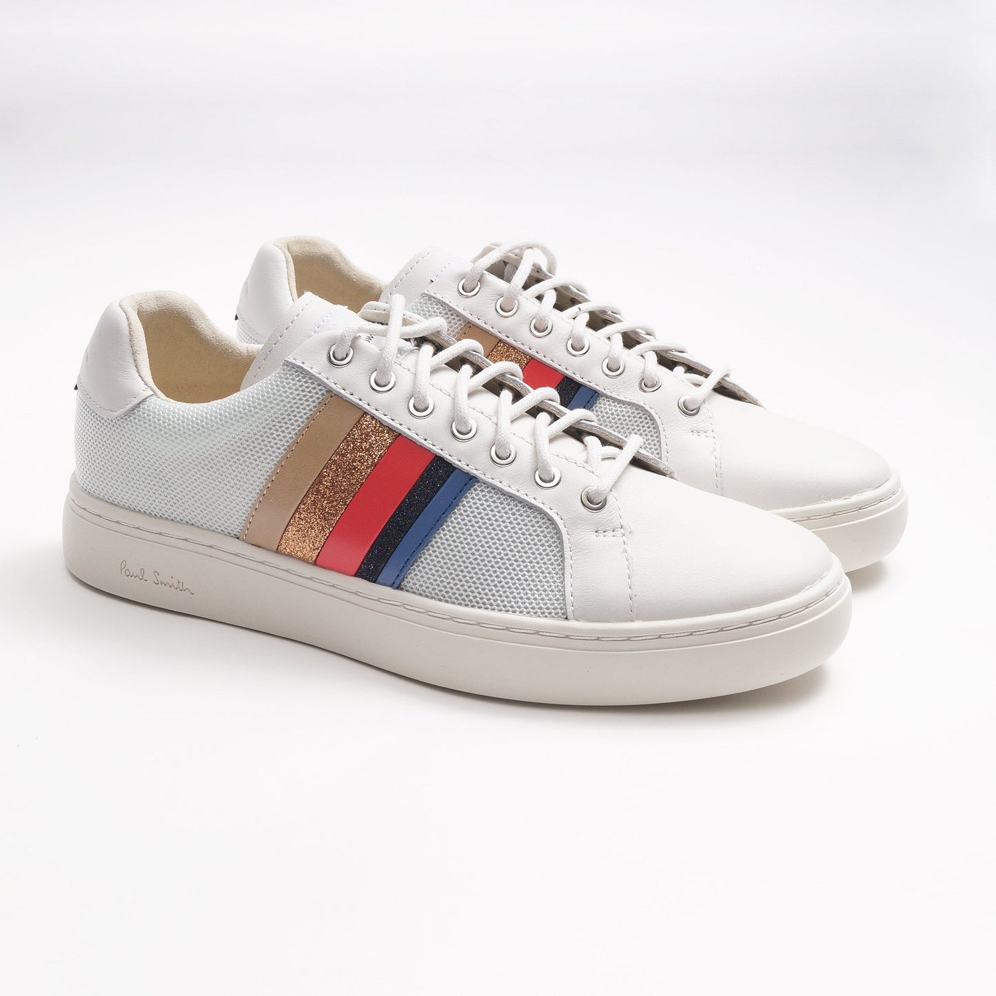 - Artist Stripe Leather 'Lapin' Trainers - White