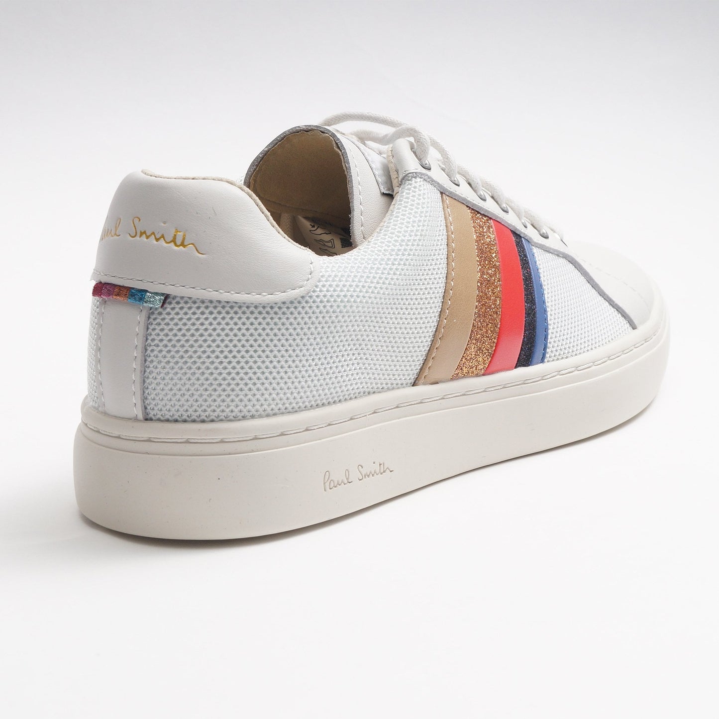 - Artist Stripe Leather 'Lapin' Trainers - White