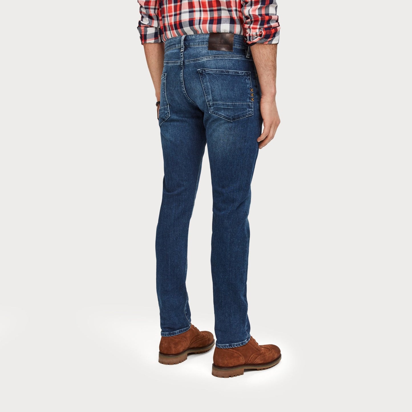 - Ralston - Regular Slim-Fit Denim Jeans - Mid Blue