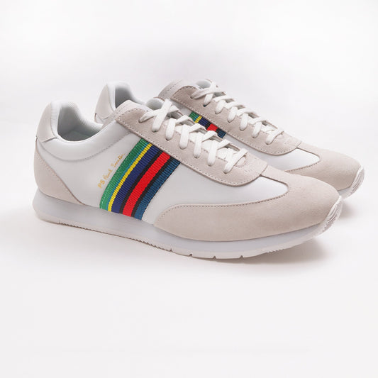 - Sports Stripe 'Prince' Trainers - White