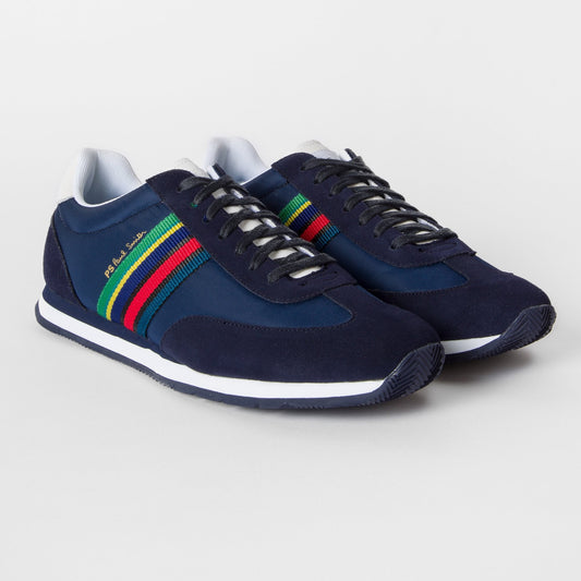 - Sports Stripe 'Prince' Trainers - Navy