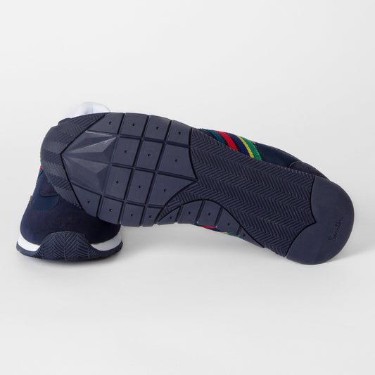 - Sports Stripe 'Prince' Trainers - Navy