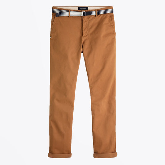 - Stuart - Regular Slim Fit Chinos - Mustard