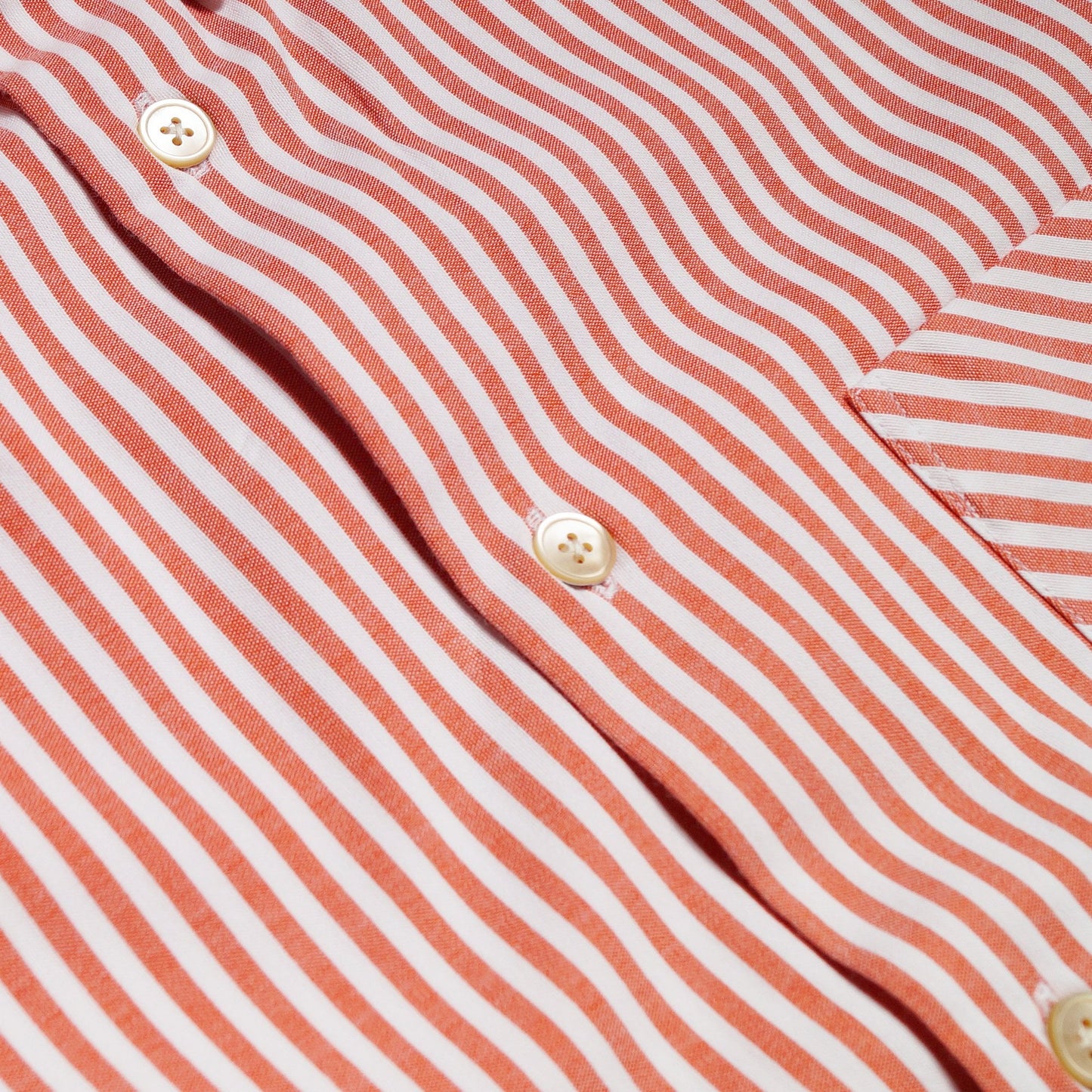 - Stripe Print Shirt - Coral