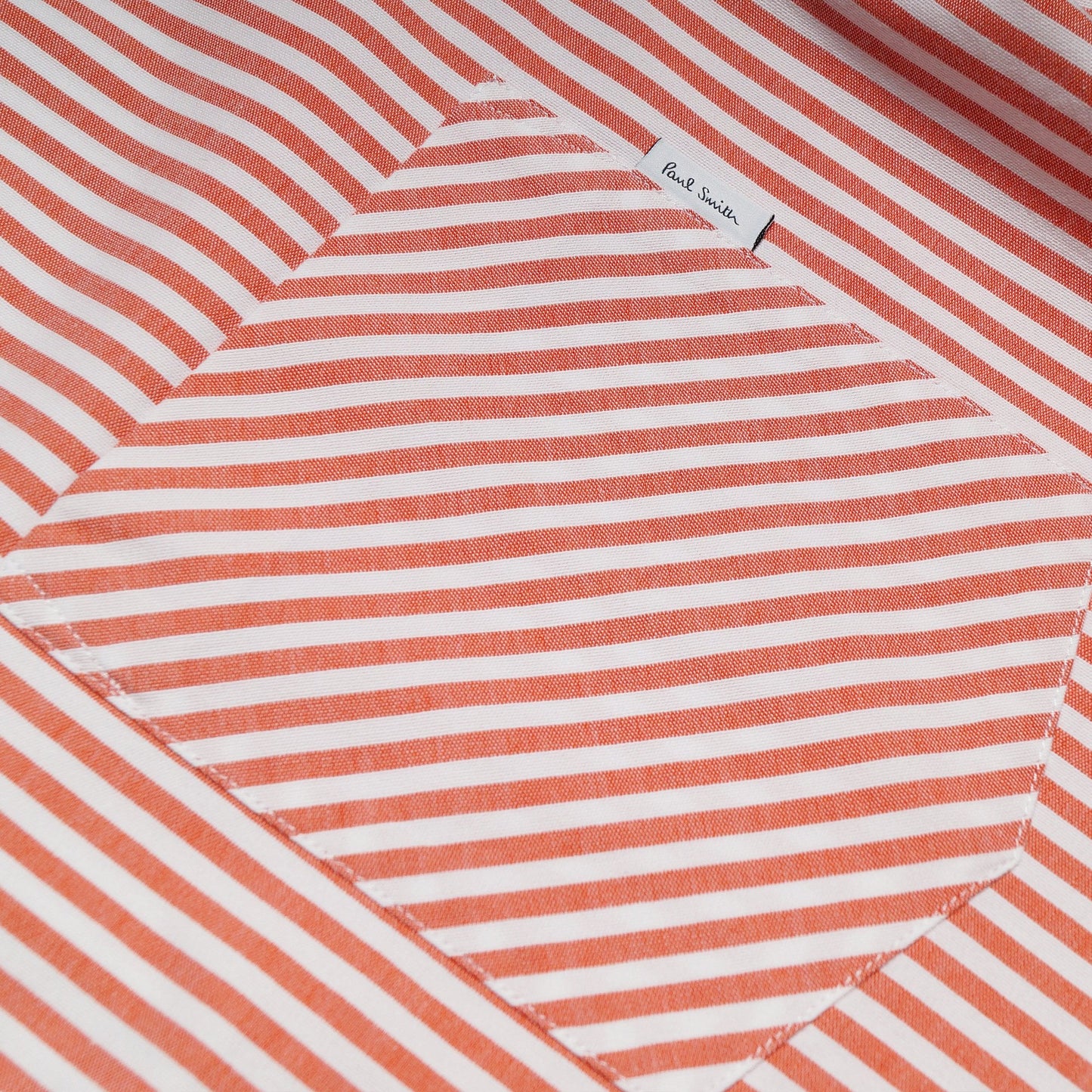 - Stripe Print Shirt - Coral