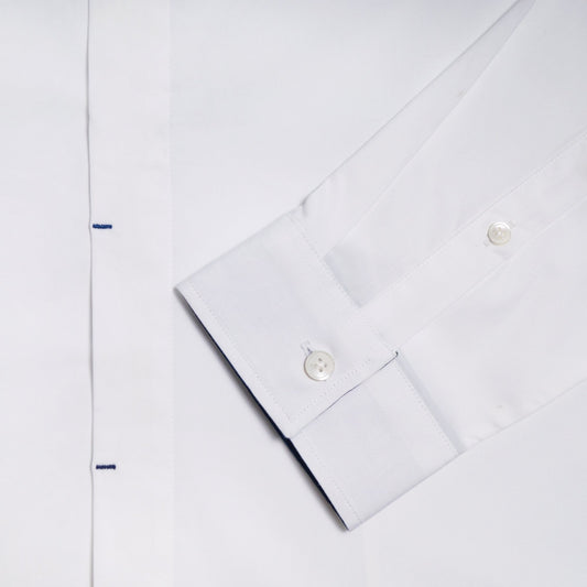 - Slim Long-Sleeve Shirt - White