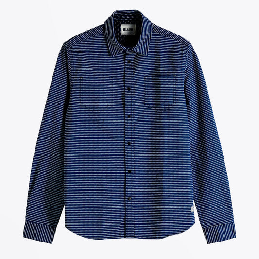 - Regular Reversible Shirt - Blue