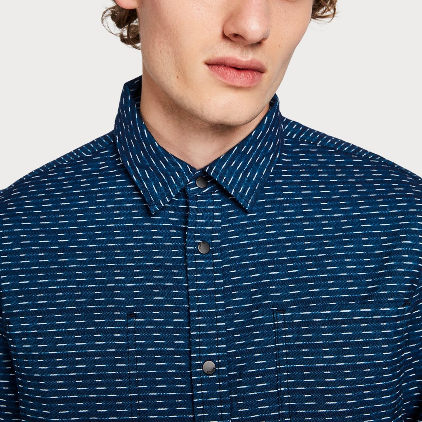 - Regular Reversible Shirt - Blue