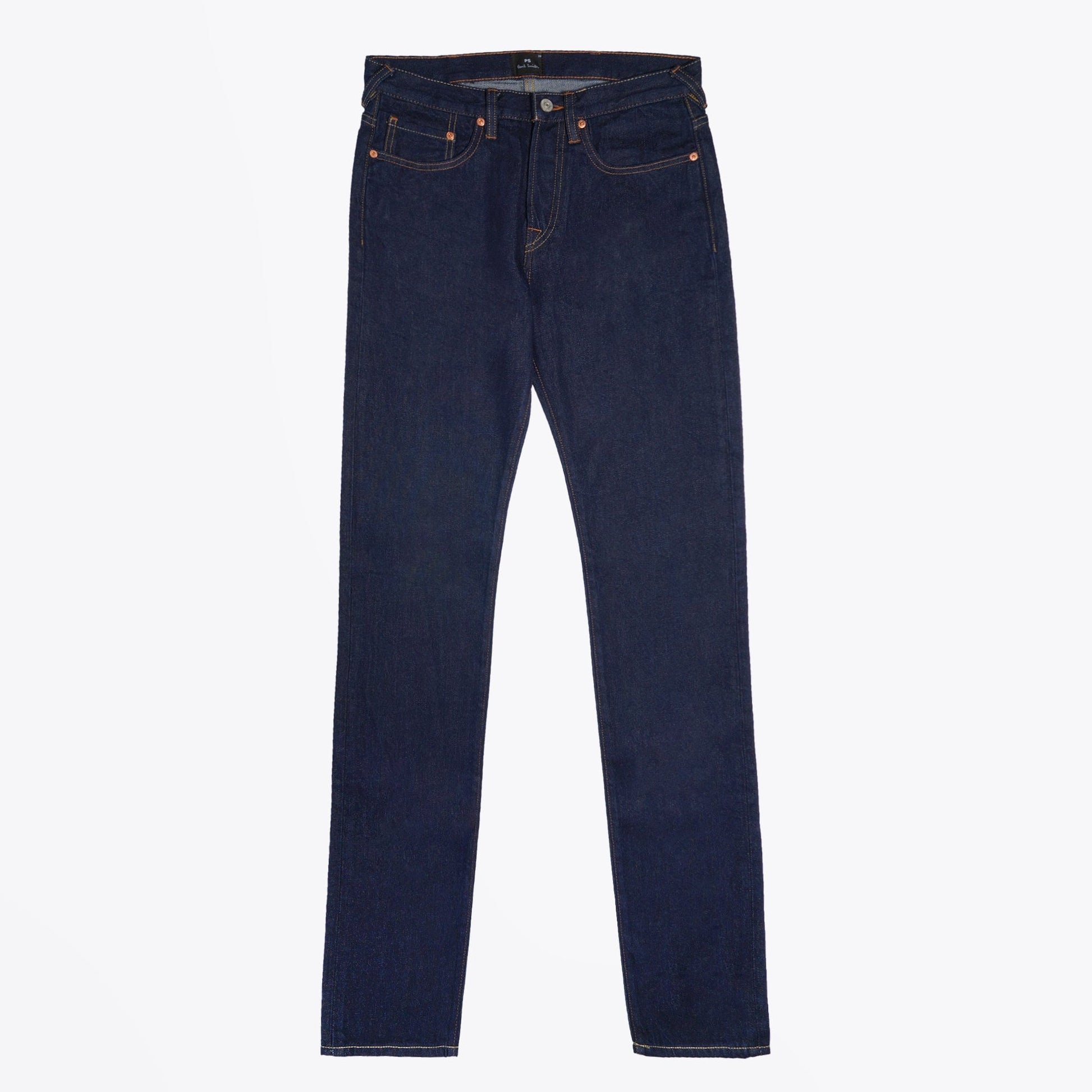 Paul - Zebra Cotton Tapered Jeans - Dark Wash Denim