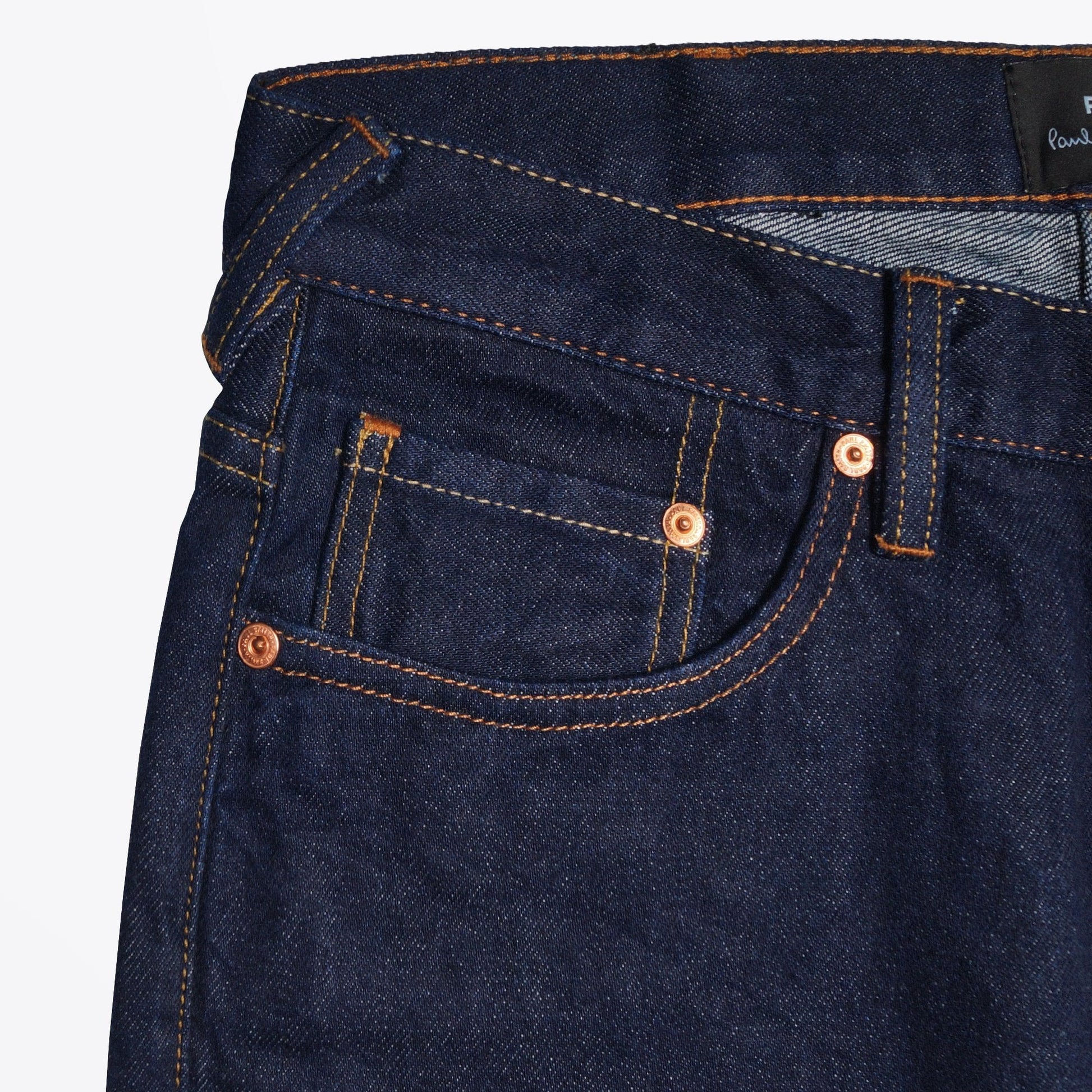 Paul - Zebra Cotton Tapered Jeans - Dark Wash Denim
