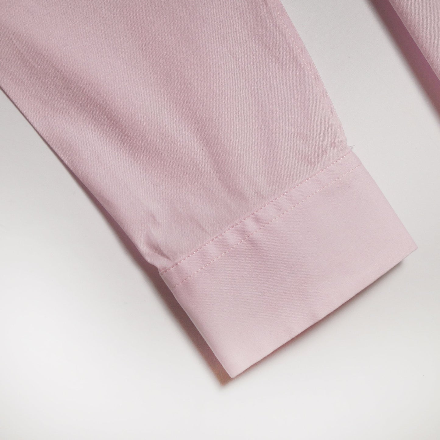 - Classic Shirt With Contrast Cuff - Pink