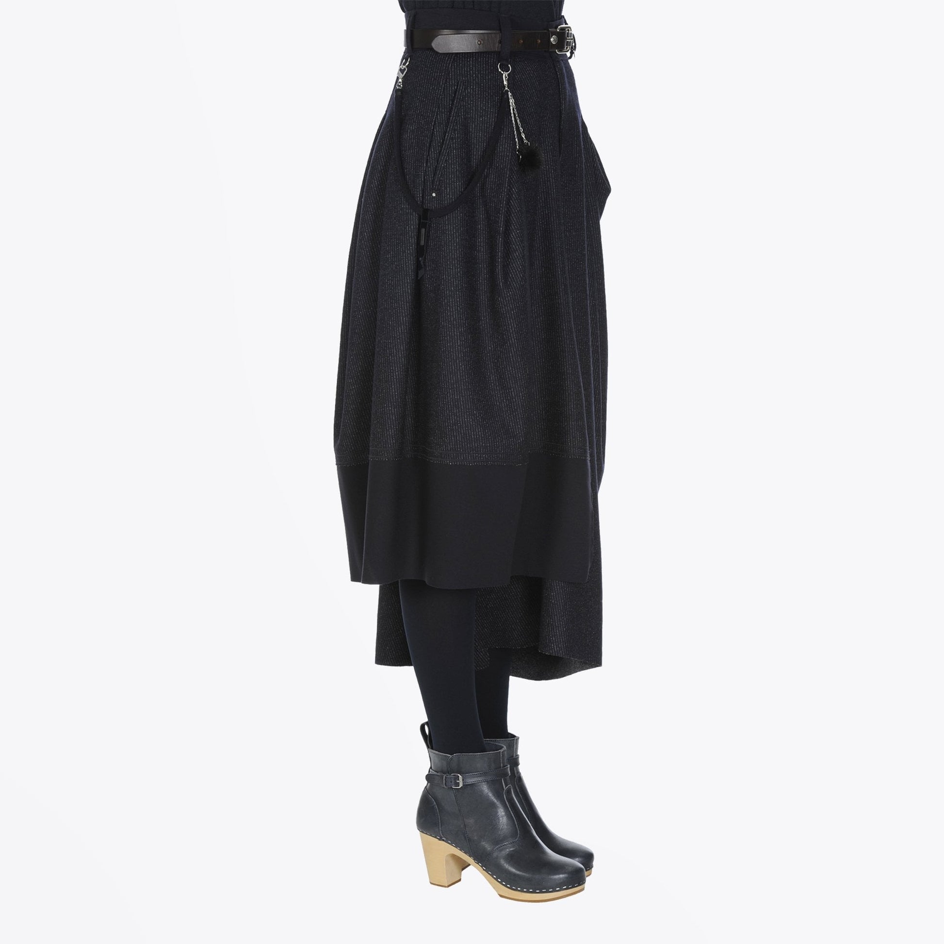 HIGH Jaunty - Asymmetric Pants-Skirt - Navy/Grey