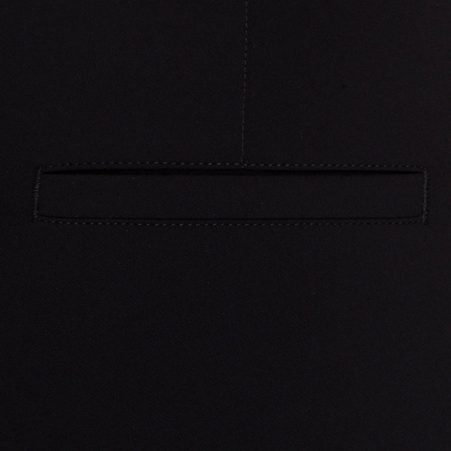 - Ros - Slim Fit Pants with Elastic Waist - Black