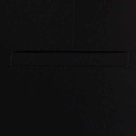 - Ros - Slim Fit Pants with Elastic Waist - Black