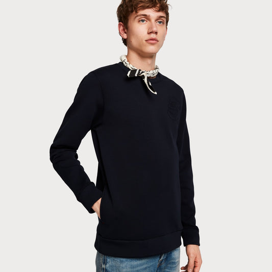 - Artwork Sweater With Bandana - Navy