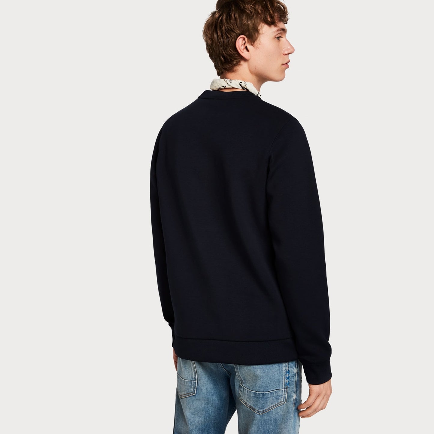 - Artwork Sweater With Bandana - Navy