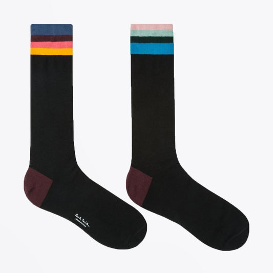 - 'Artist Stripe' Socks - Black