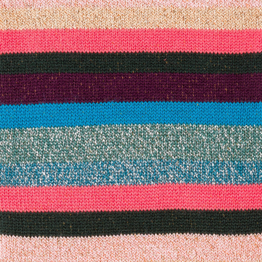 Glitter 'Swirl Stripe' Socks - Multi