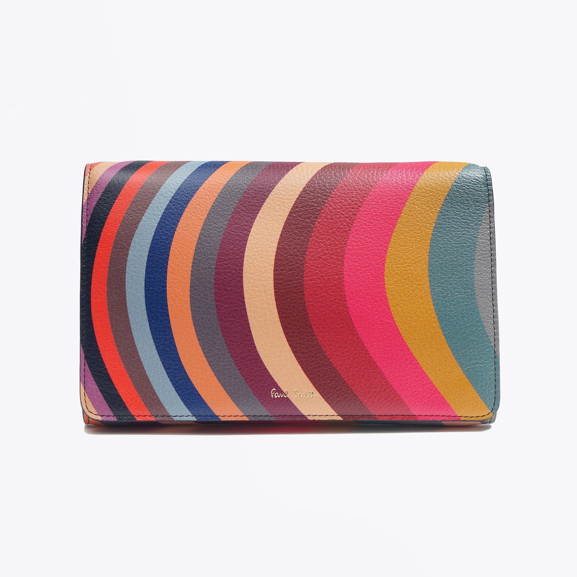 Paul Leather Swirl Chain Purse Bag - Multi