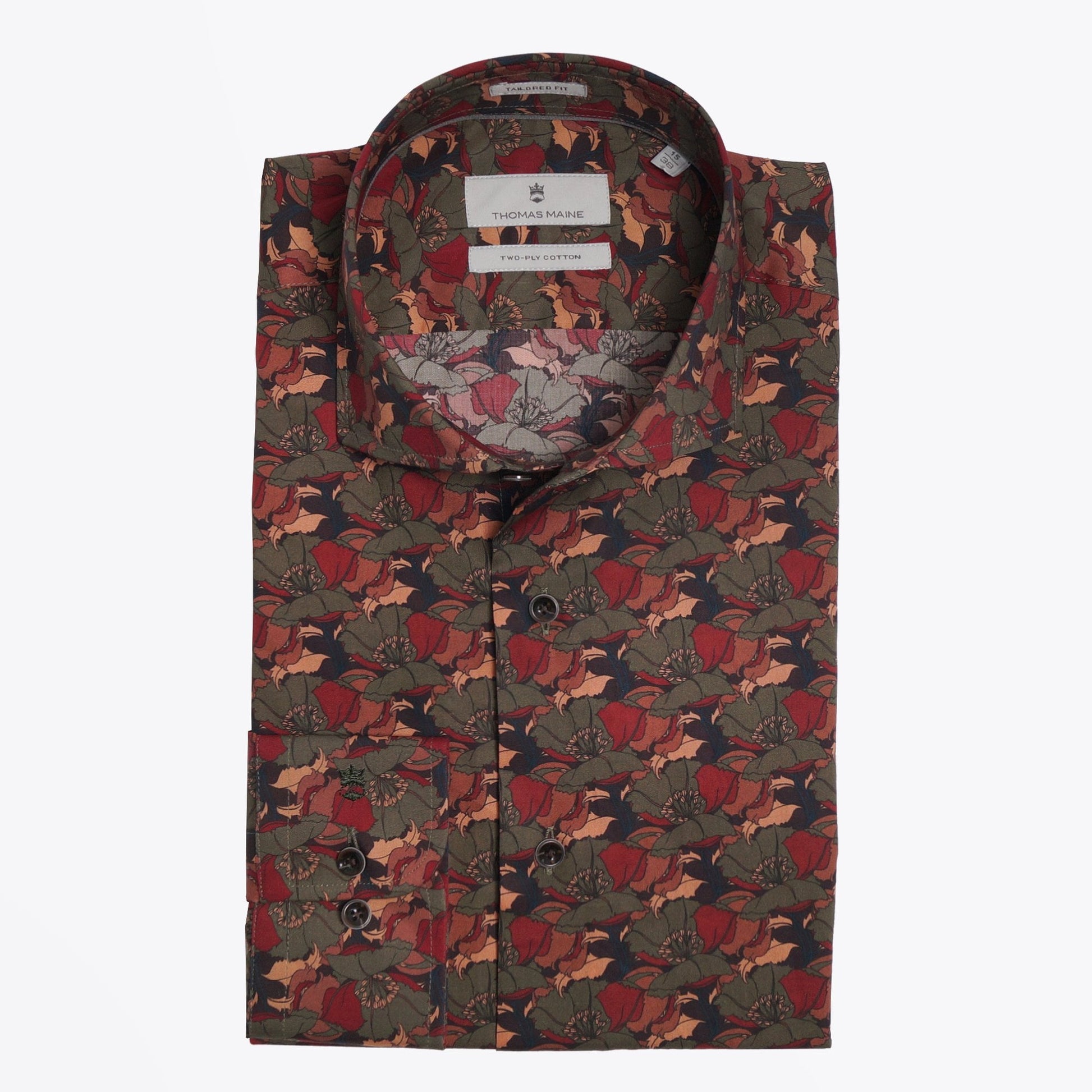 Thomas Modern Kent Floral Print Shirt - Multi