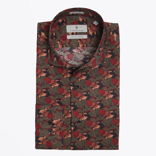 Modern Kent Floral Print Shirt - Multi