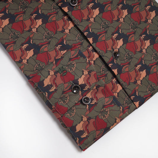 Modern Kent Floral Print Shirt - Multi