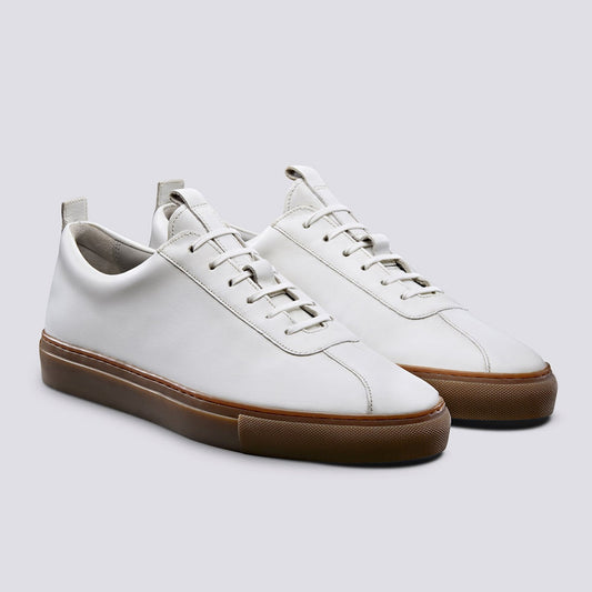 - Sneaker 1 - Leather Tennis Shoe - White