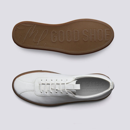 - Sneaker 1 - Leather Tennis Shoe - White
