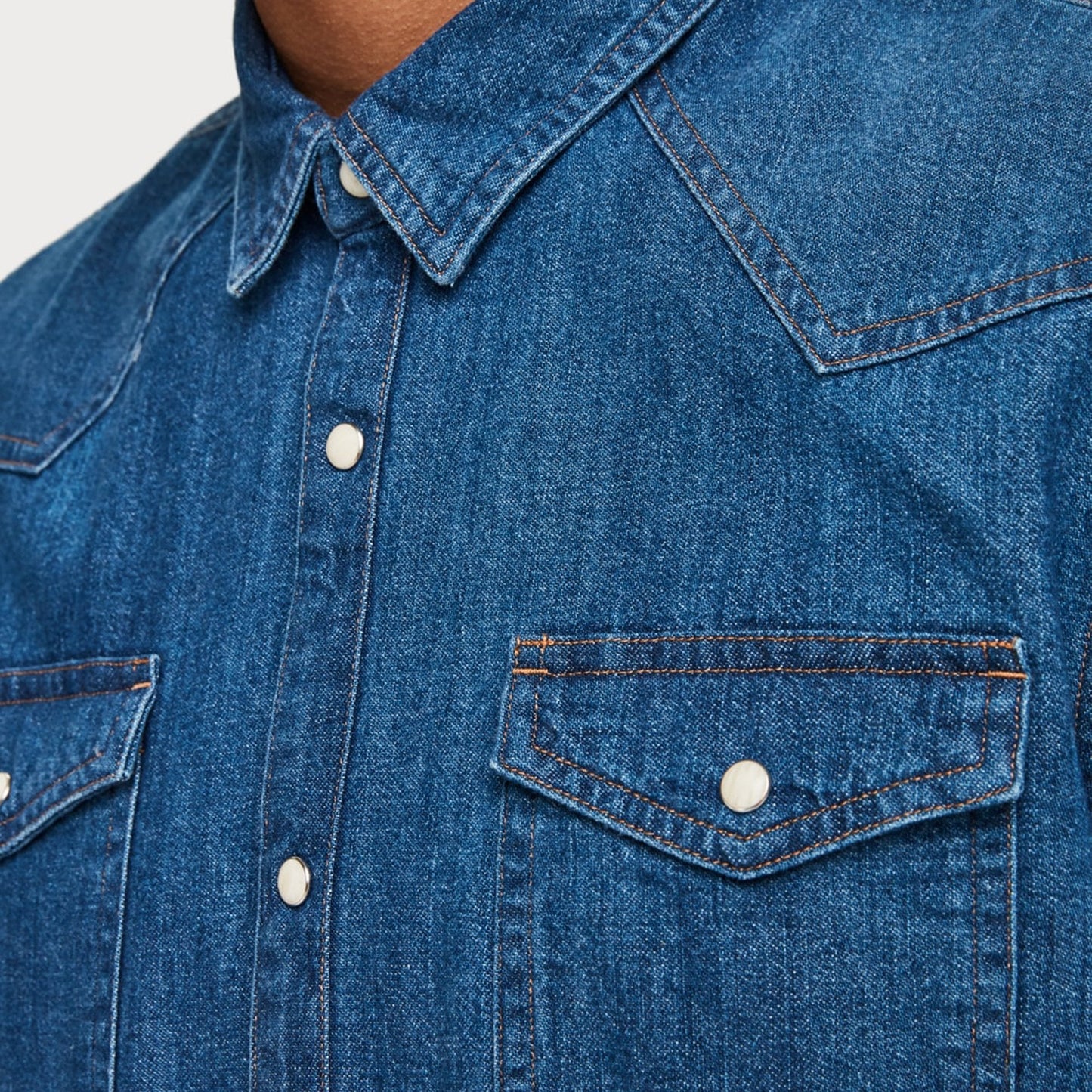 - Classic Denim Shirt - Blue