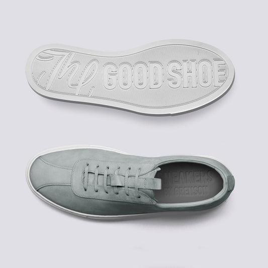 - Sneaker 1 - Nubuck Tennis Shoe - Light Grey