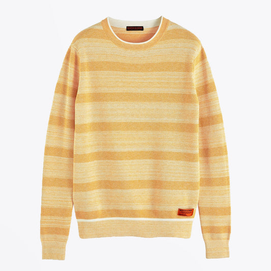 - Classic Crew Neck Pullover - Yellow