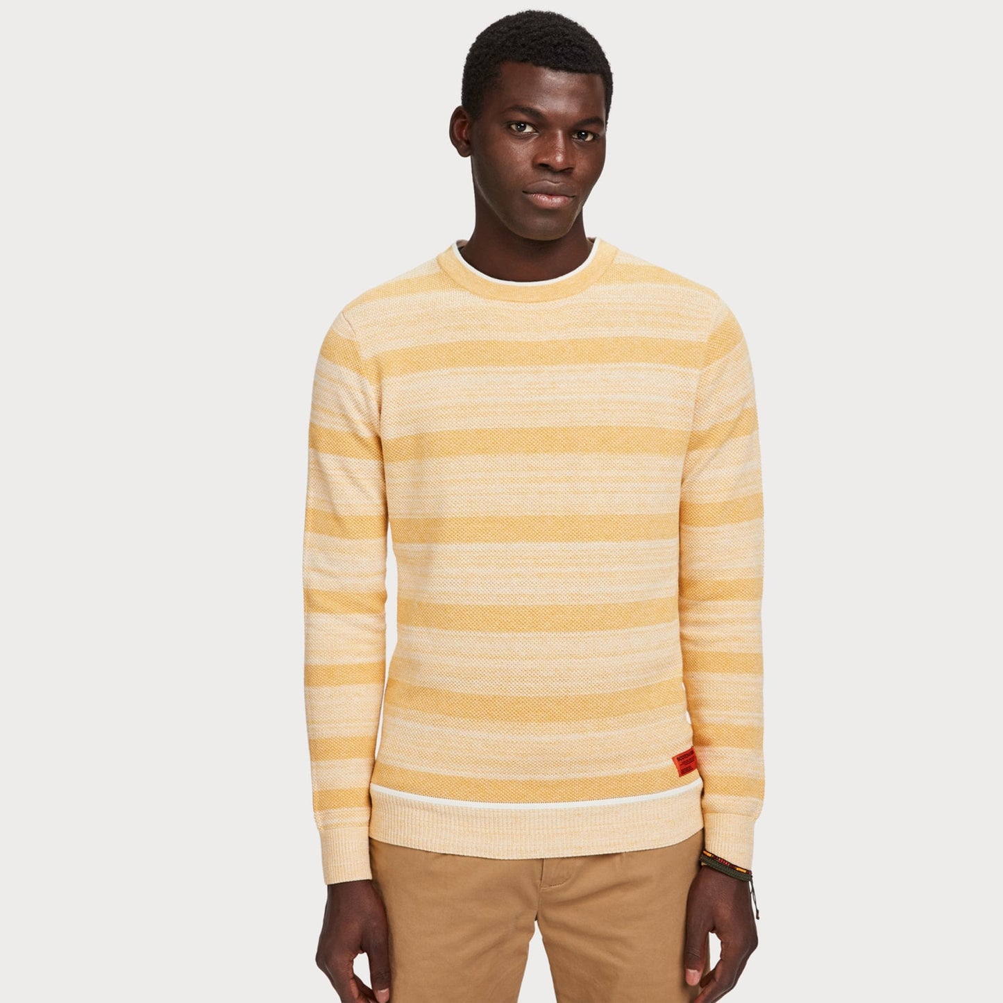 - Classic Crew Neck Pullover - Yellow