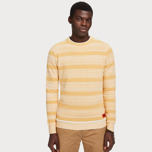 - Classic Crew Neck Pullover - Yellow