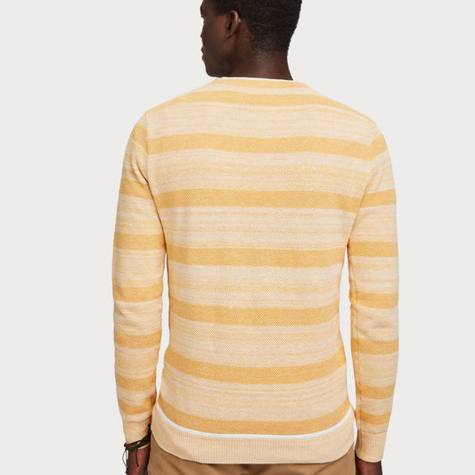 - Classic Crew Neck Pullover - Yellow
