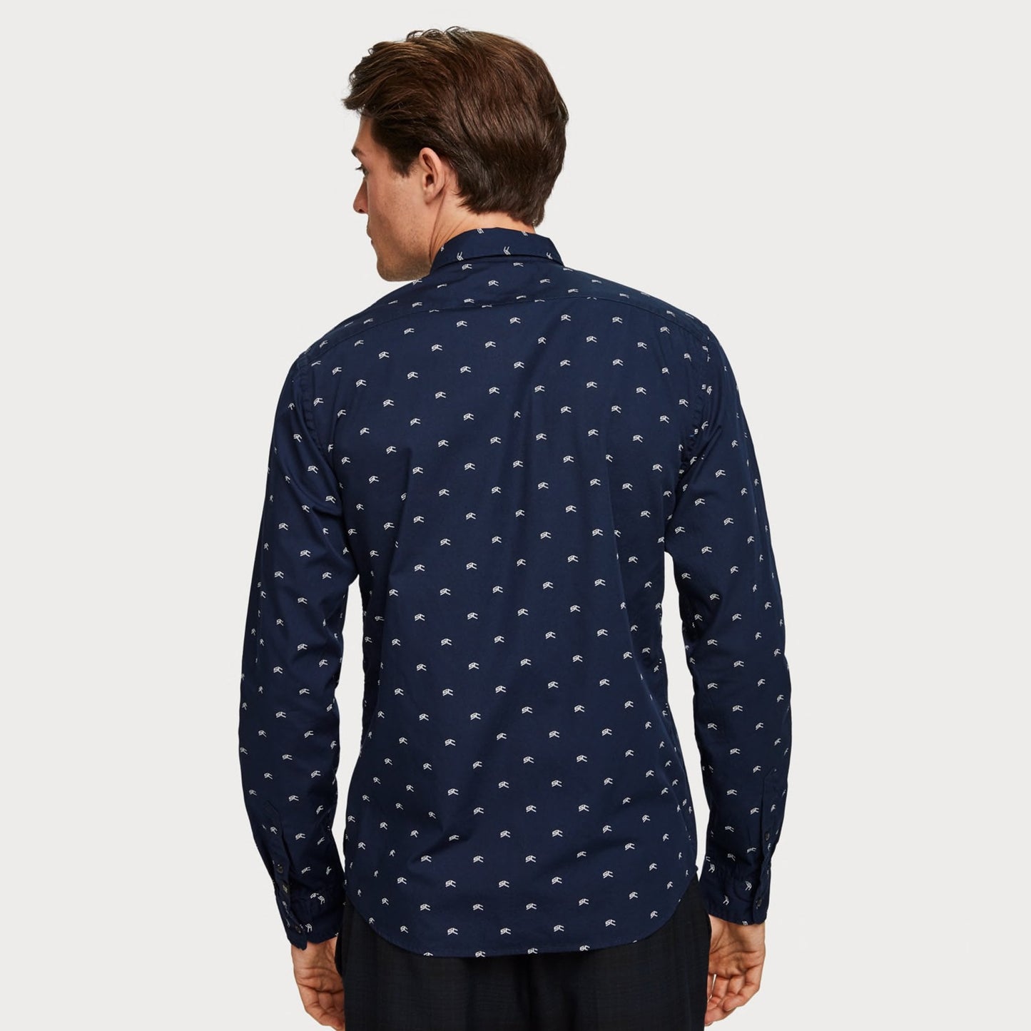 - All-Over Printed Shirt - Navy