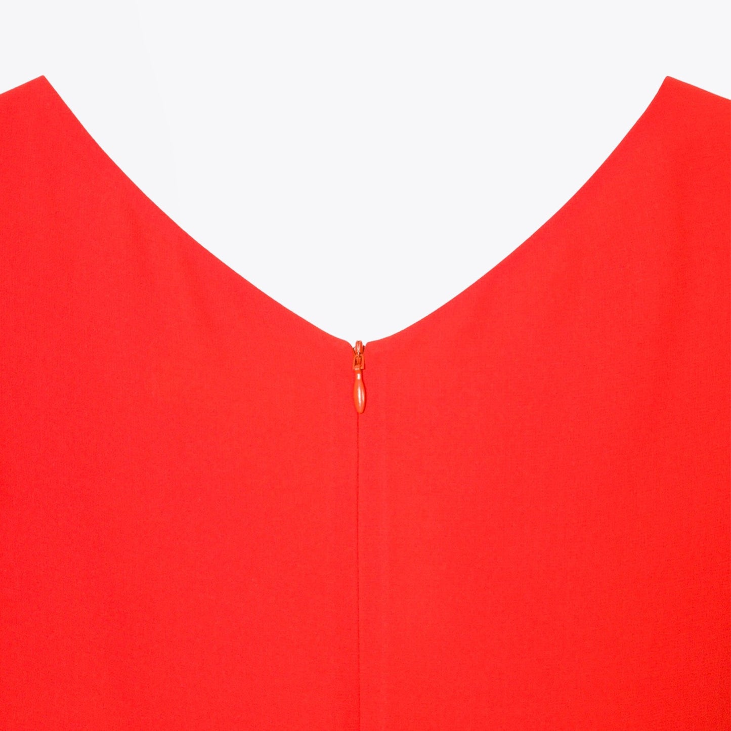 - Pleated Midi Dress - Red