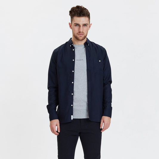 - Valentin Tencel Shirt - Navy
