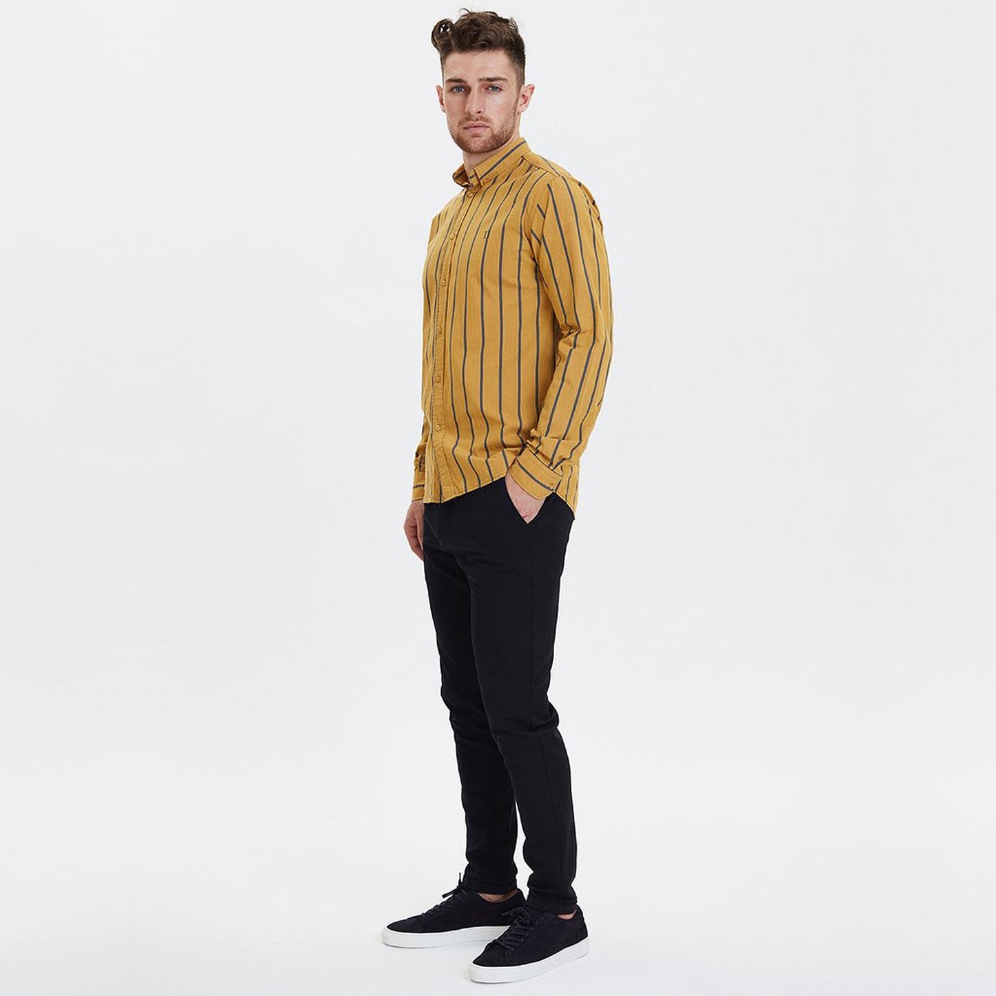 - Smierre Stripe Shirt - Yellow