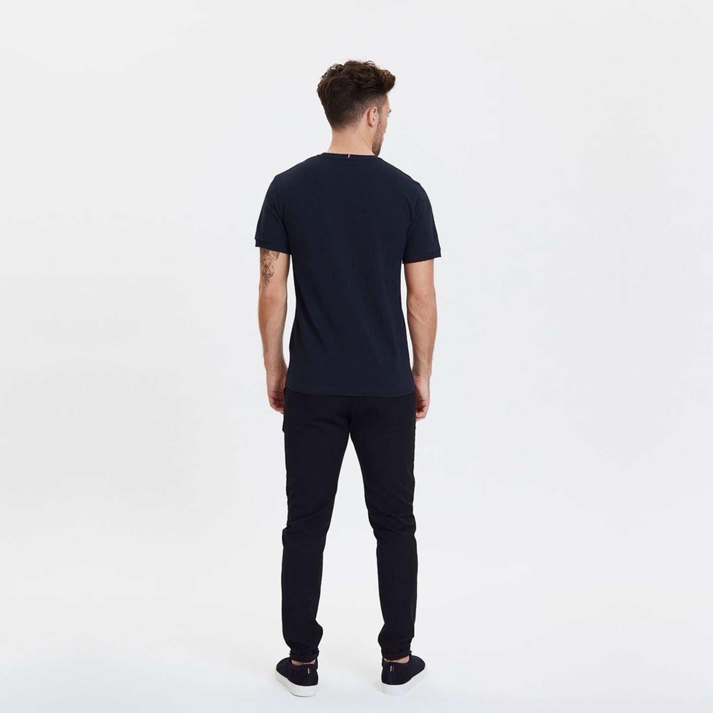 - Cotton Piqué T-shirt - Dark Navy