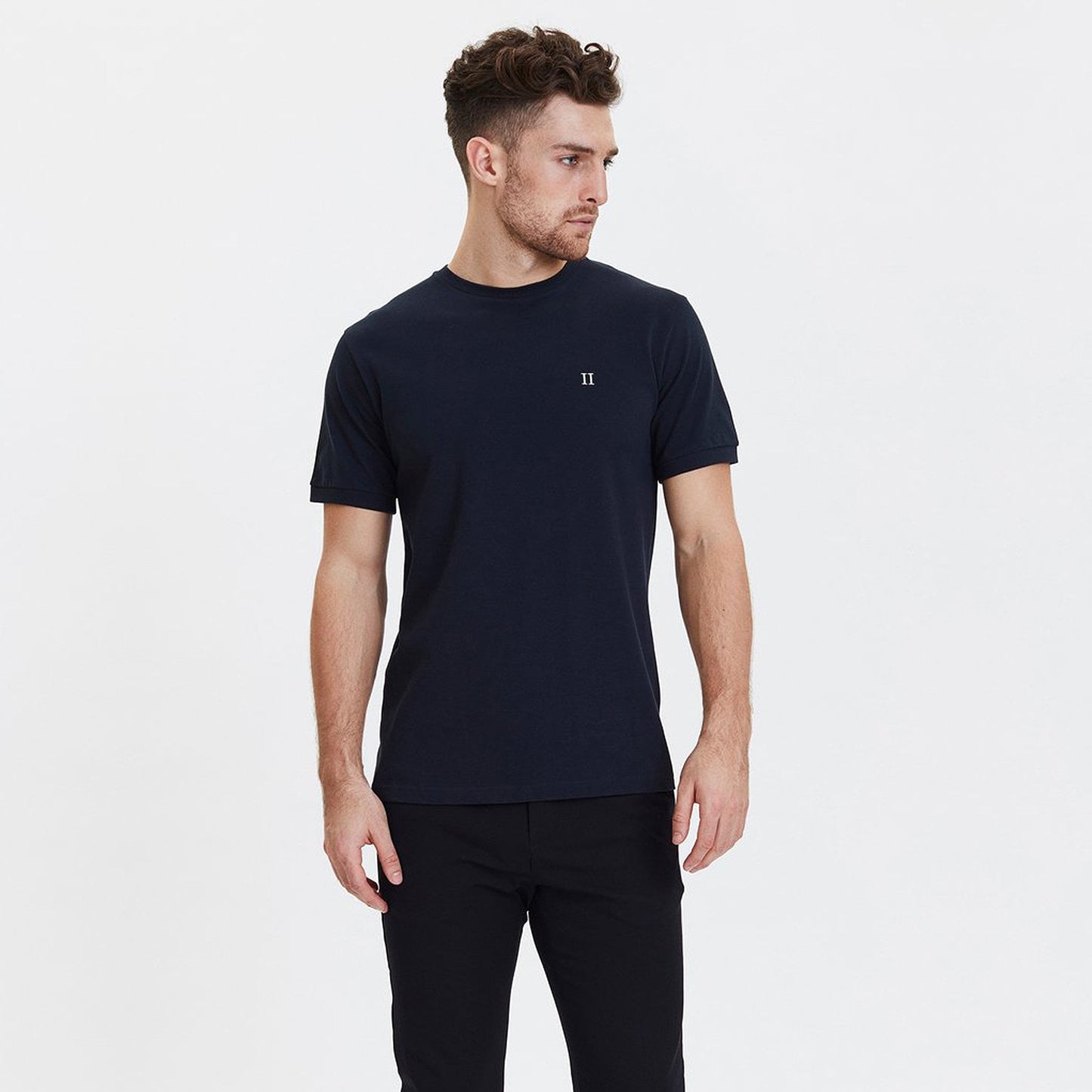 - Cotton Piqué T-shirt - Dark Navy